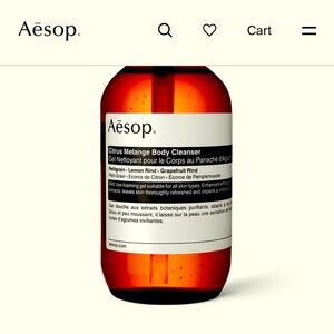 New and unopened. Aesop Citrus Melange Body Cleanser 16.9oz